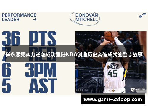 崔永熙凭实力逆袭成功登陆NBA创造历史突破成就的励志故事